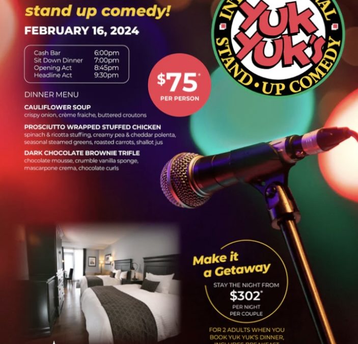 YUK YUK’S STAND UP COMEDY SHOW AT HOCKLEY VALLEY RESORT